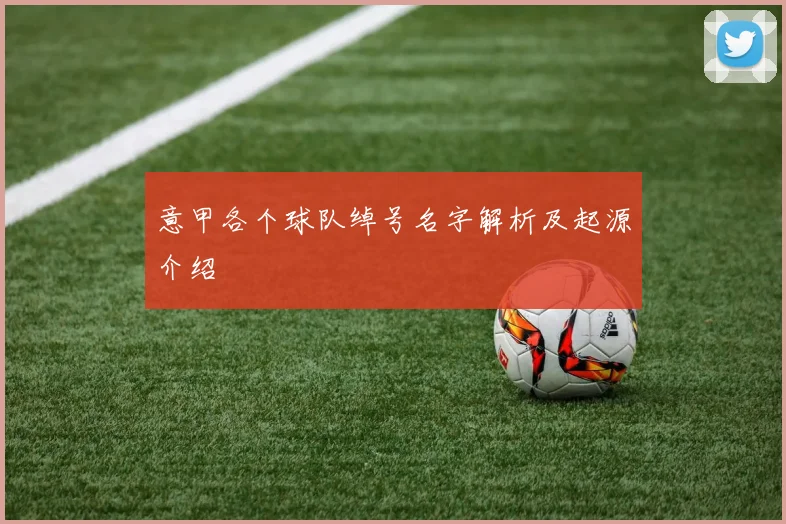意甲各个球队绰号名字解析及起源介绍